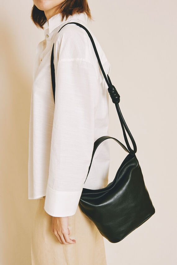 Bolso cubo M piel