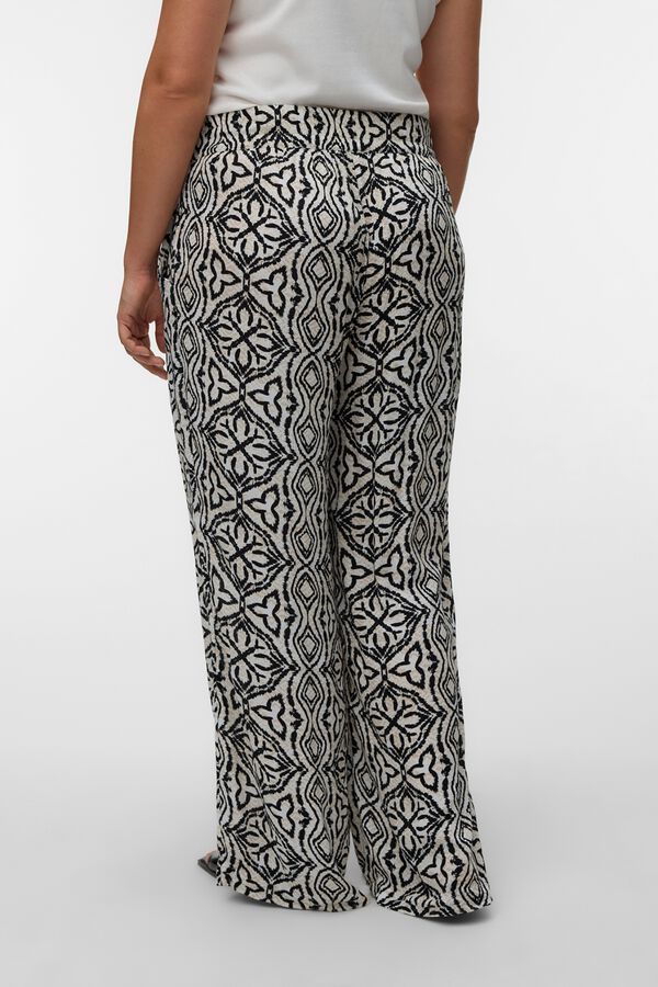 Vero Moda Curve Cal&ccedil;a fluida tamanho grande Cinzento