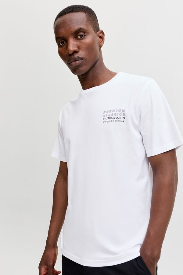 Jack & Jones T-shirt logo regular fit Branco