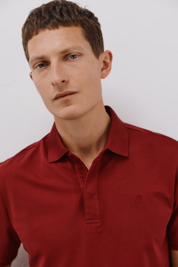 Cortefiel Polo regular fit Granate