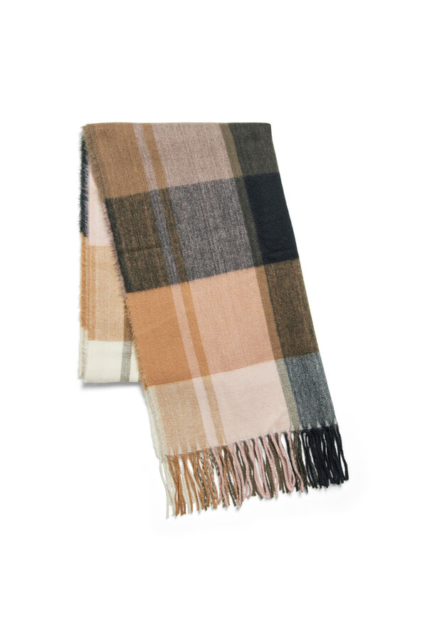Cortefiel Women's scarf with fringing Grey