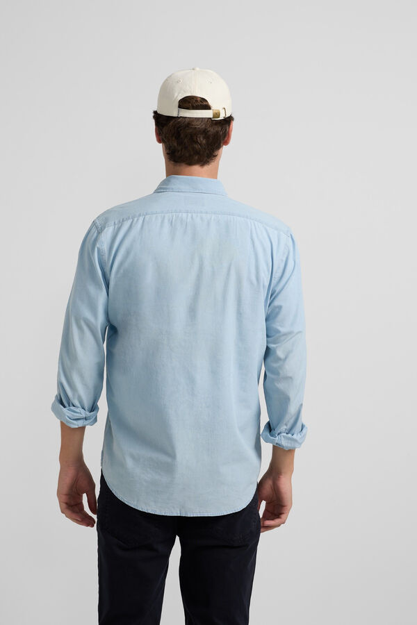 Silbon Camiseta denim esportiva Azul
