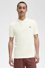 Cortefiel Short-sleeved polo shirt Ivory