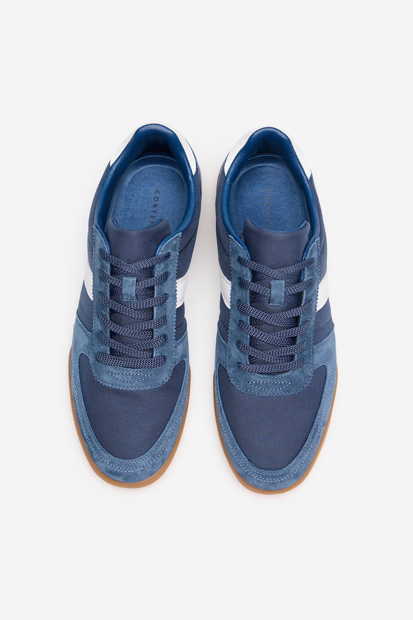 Cortefiel Leather and textile sneaker
