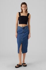 Vero Moda Falda vaquera midi Azul