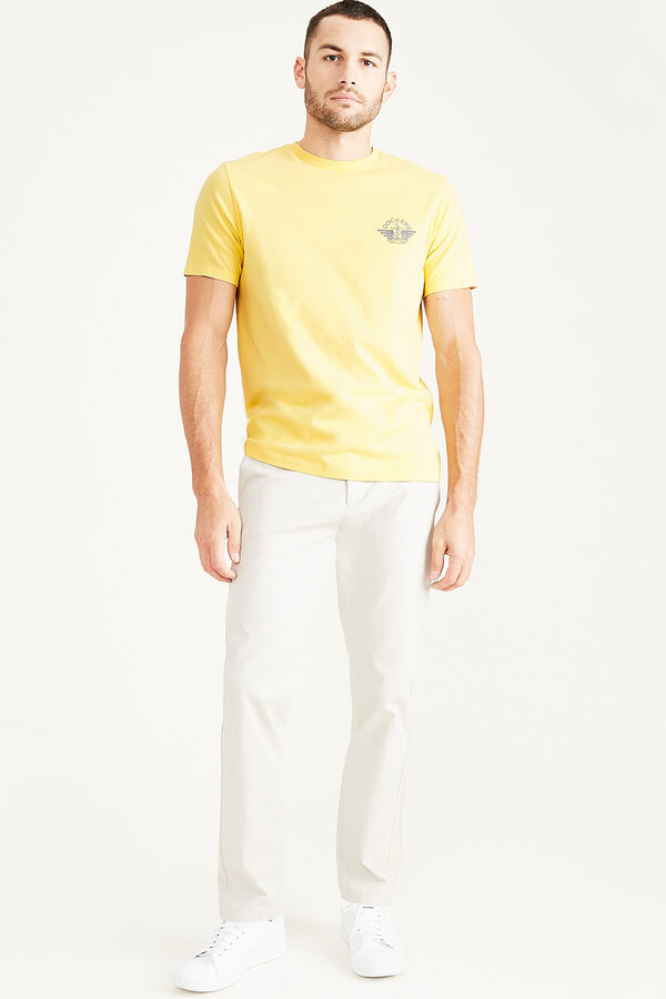 Cortefiel Short-sleeved T-shirt Yellow
