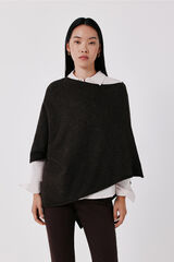 Cortefiel Soft touch poncho Dark brown
