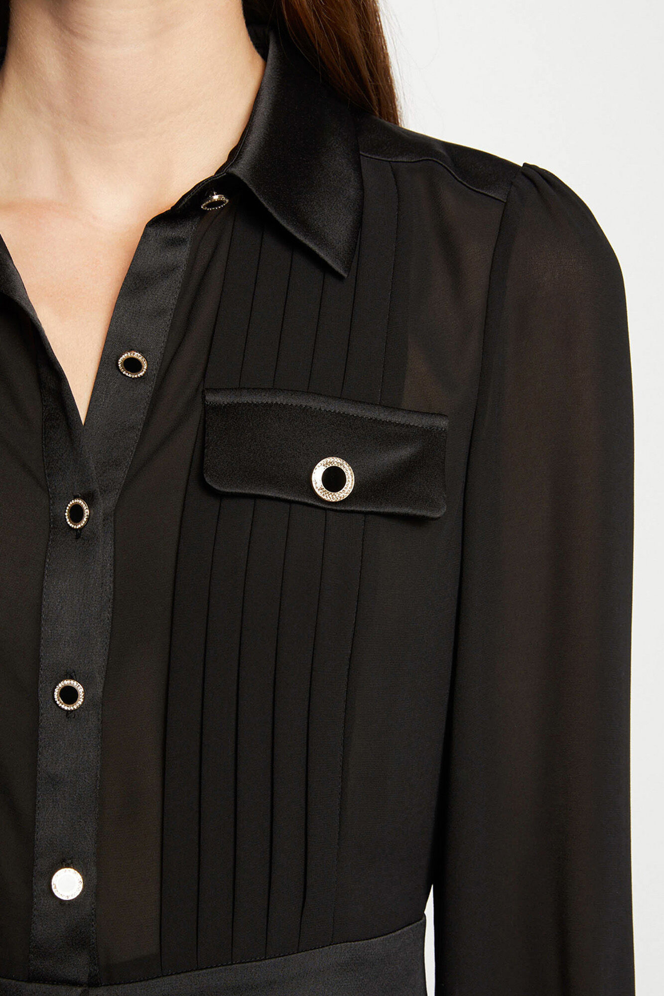 Morgan Camisa manga larga con pliegues