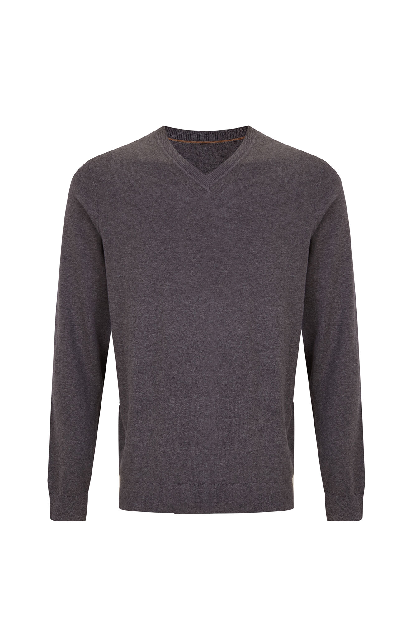 Cortefiel Cotton cashmere knit V-neck jumper