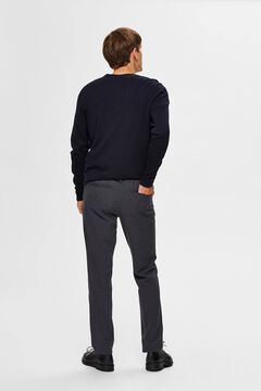 Cortefiel Classic straight trousers  Gray
