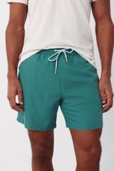 Cortefiel Plain basic swimwear Green