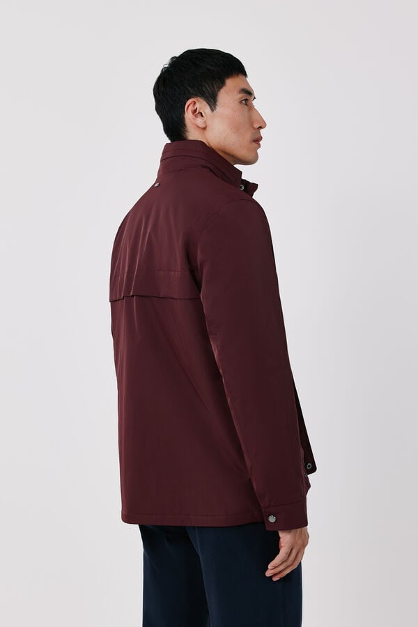 Cortefiel Field jacket with 3 pockets Maroon