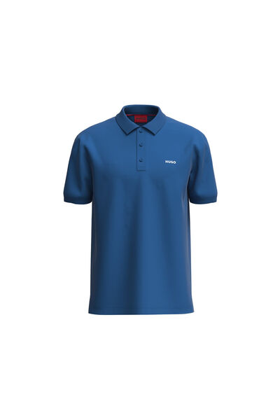 Cortefiel Short-sleeved polo shirt Blue
