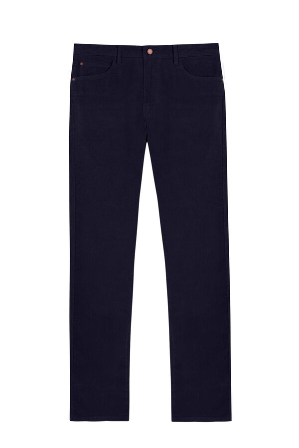 Cortefiel 5-pocket trousers, slim fit Navy