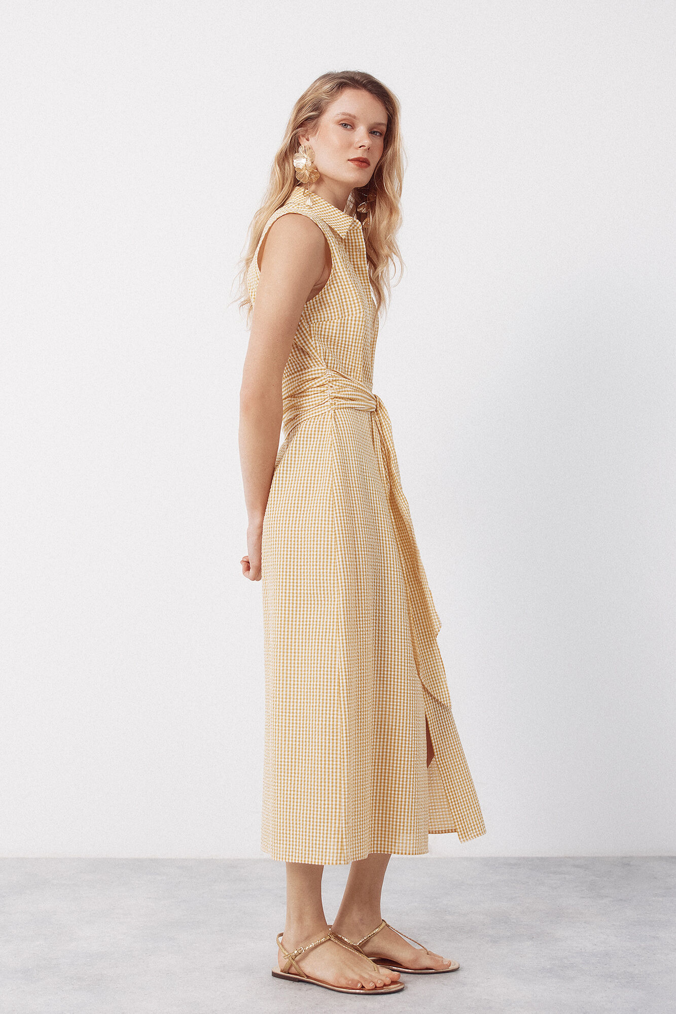 Cortefiel Vestido camisero vichy