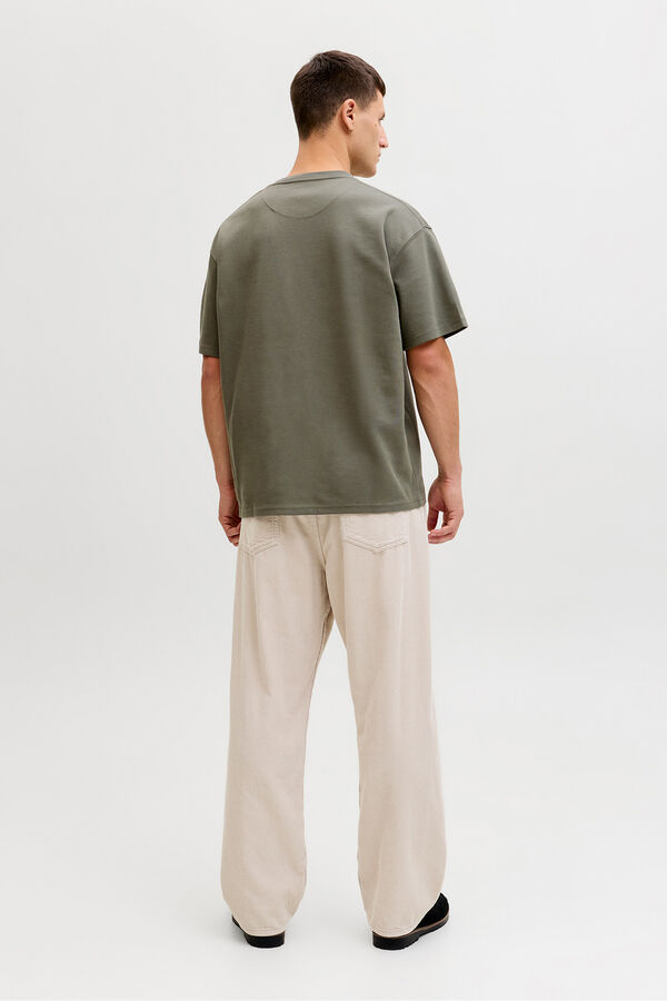 Jack & Jones T-shirt b&aacute;sica manga curta Verde