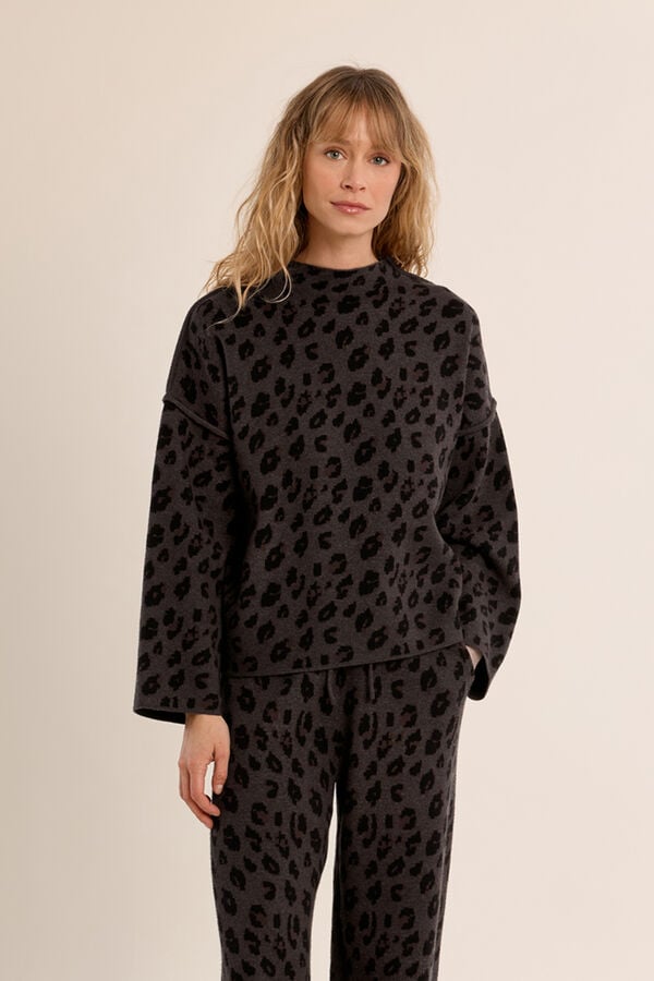 Molly Bracken Camisola com estampado Cinzento
