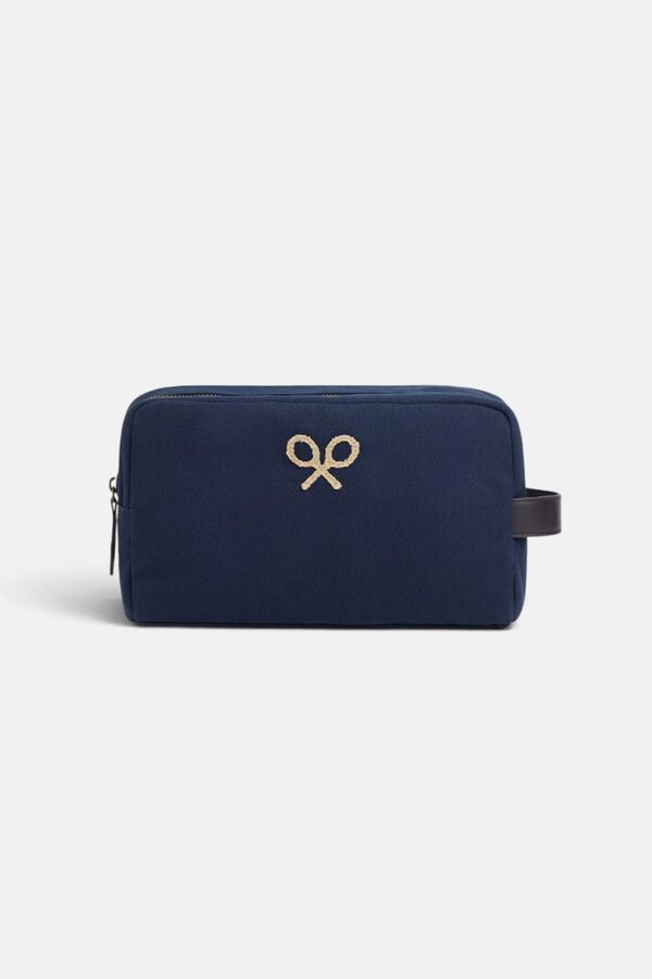 Silbon Classic racket vanity case Navy