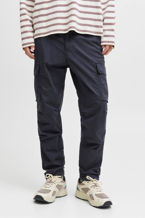 Jack & Jones Calça cargo de regular fit Cinzento