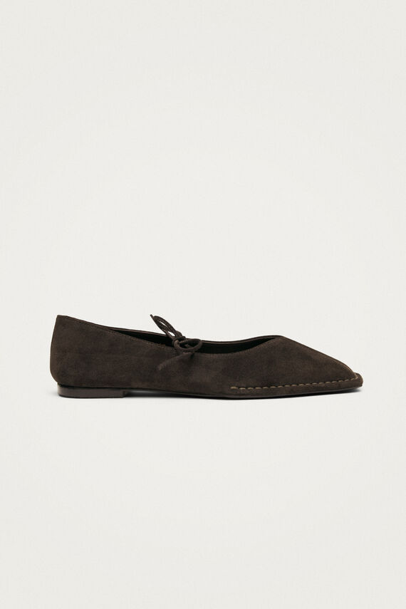 Bailarinas de cuero Sway Suede