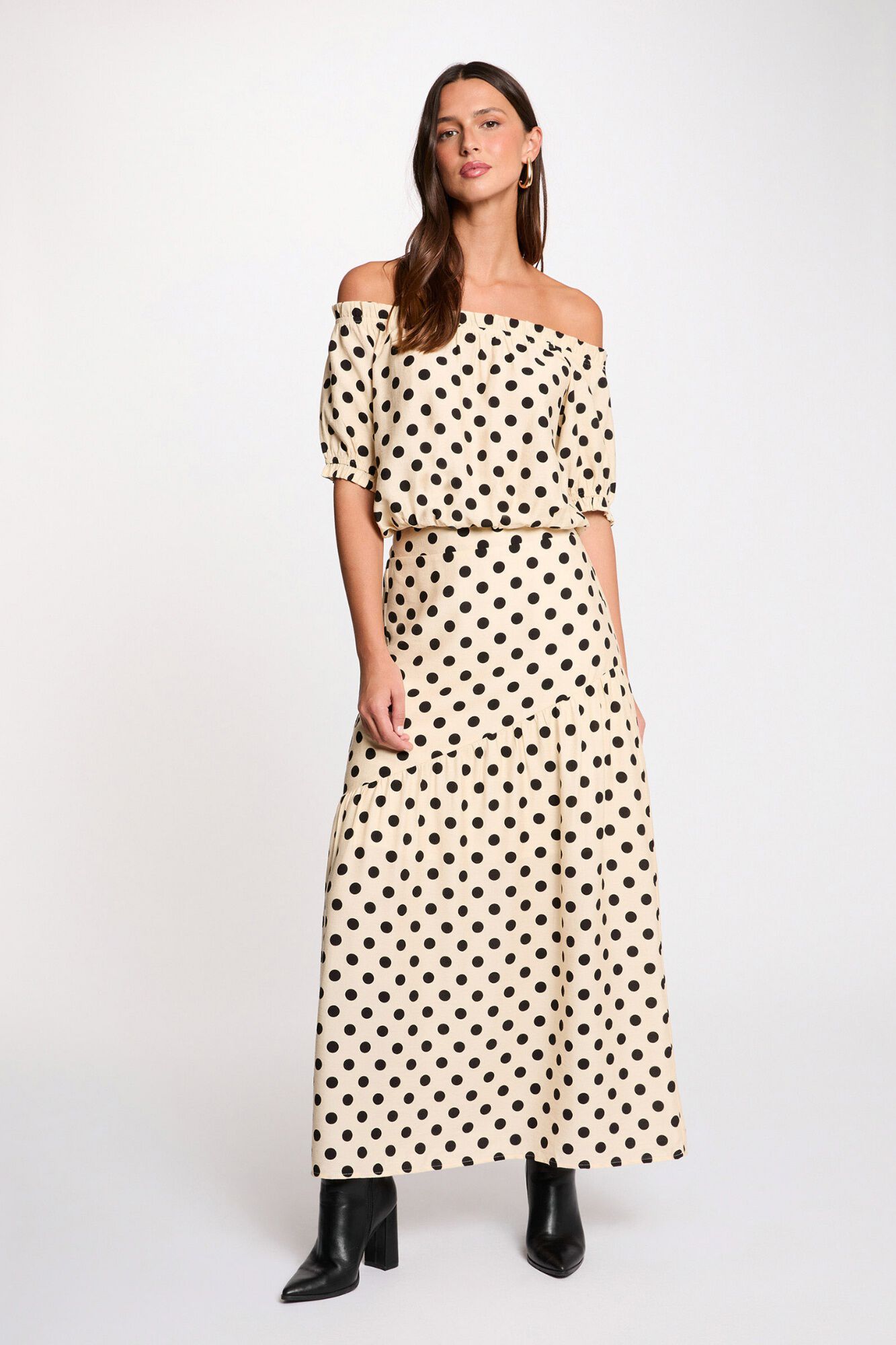 Morgan Fitted long skirt