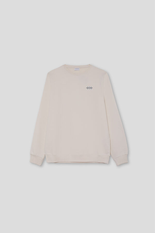 Street Monkey Sweatshirt estampada Amarelo