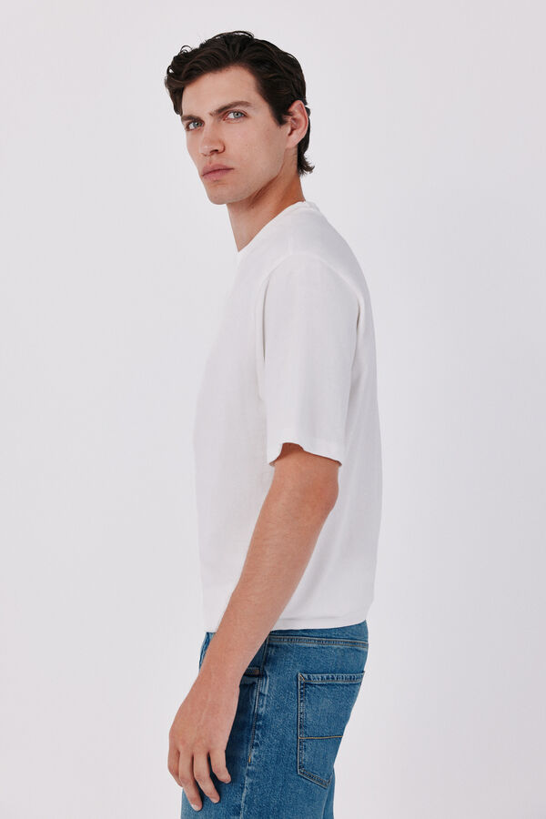 Cortefiel Plain T-shirt White