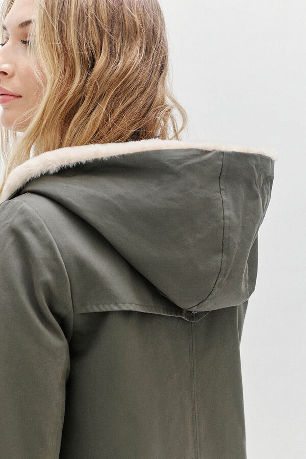 Caroll Parka 100% algodão Verde