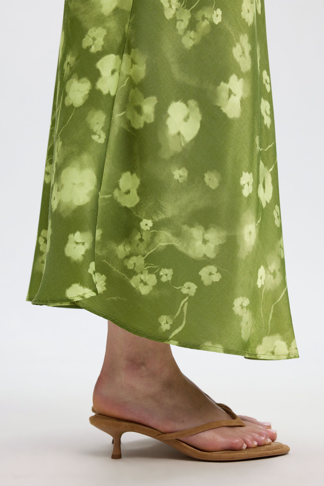 Selected Saia comprida estampada