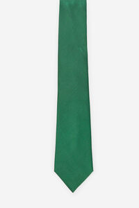 Cortefiel Plain silk tie Green