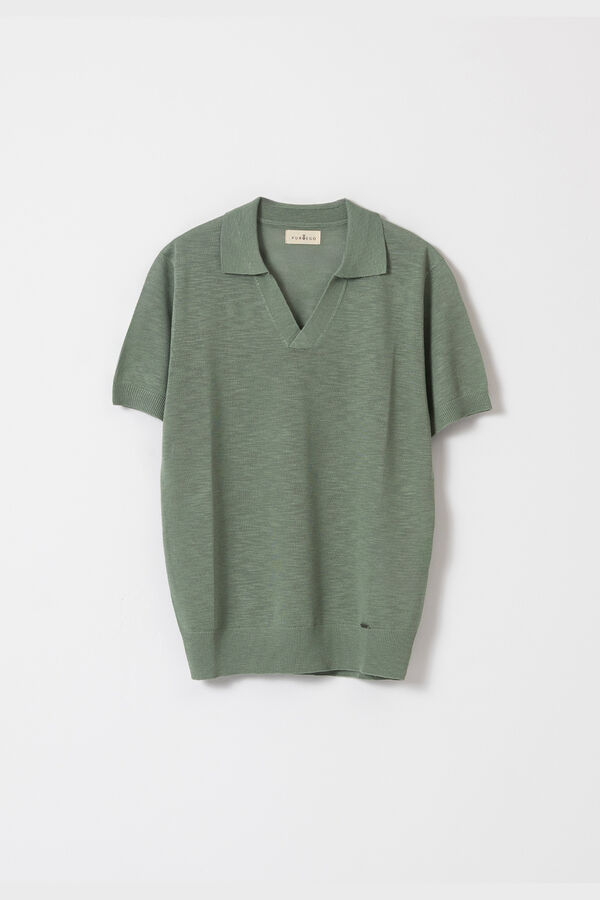 PuroEGO Polo em malha Verde