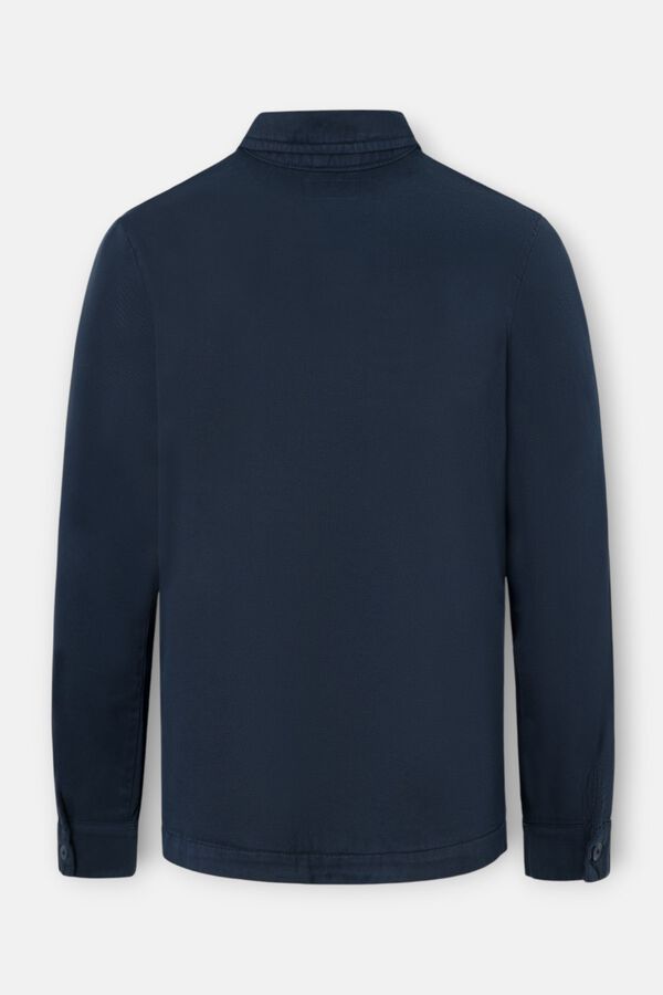 Silbon Patches overshirt Navy