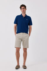 Cortefiel Printed regular Bermuda shorts Beige