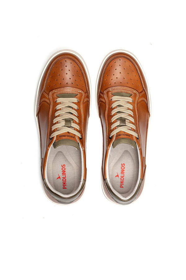Pikolinos Sapatilhas com fecho de atacadores para homem Castanho