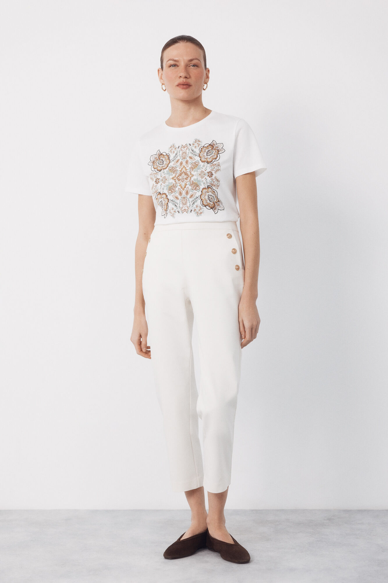 Cortefiel Floral print t-shirt