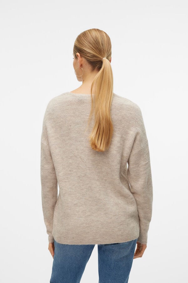 Vero Moda Camisola básico de malha Tostado