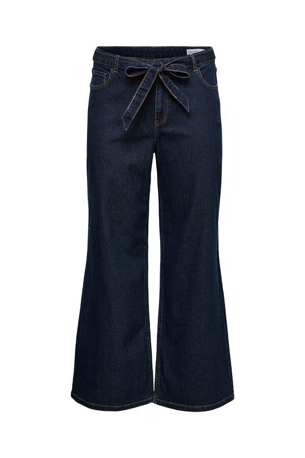 Vero Moda Curve Jeans perna larga tamanho grande Azul