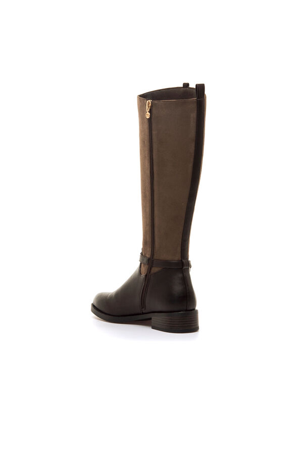 Maria Mare Laglio flat high boot Brown