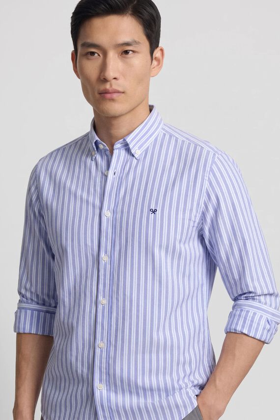 Camisa sport oxford raya bicolor