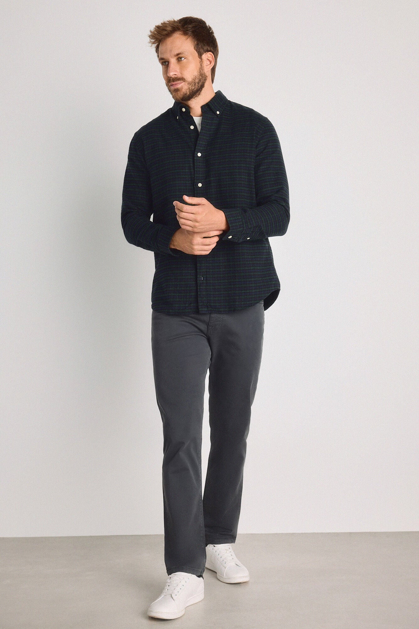 Jack & Jones Camisa regular 100% algod&atilde;o