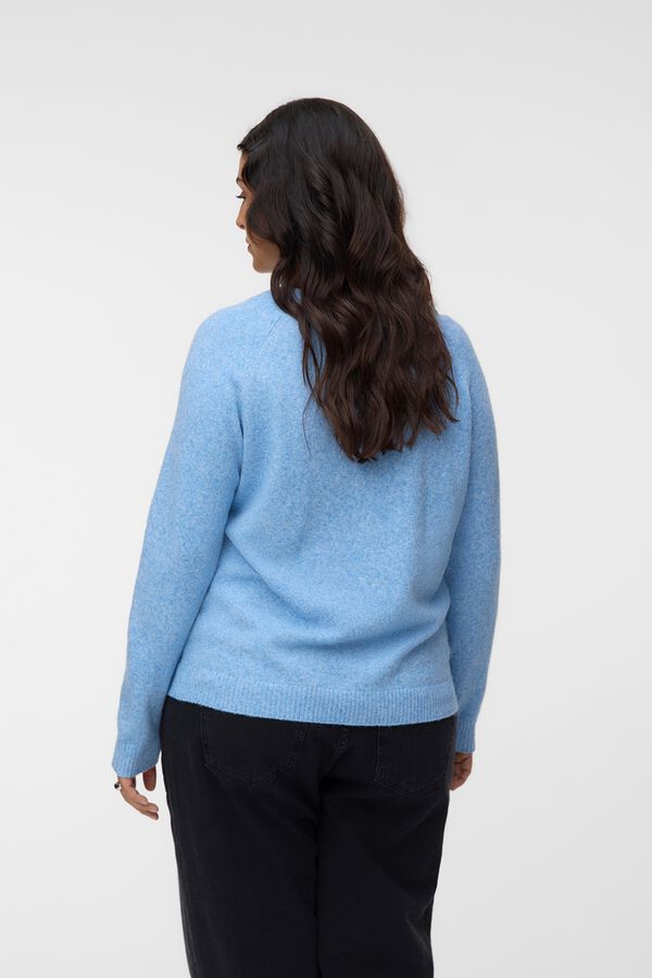 Vero Moda Curve Camisola de malha soft touch Azul