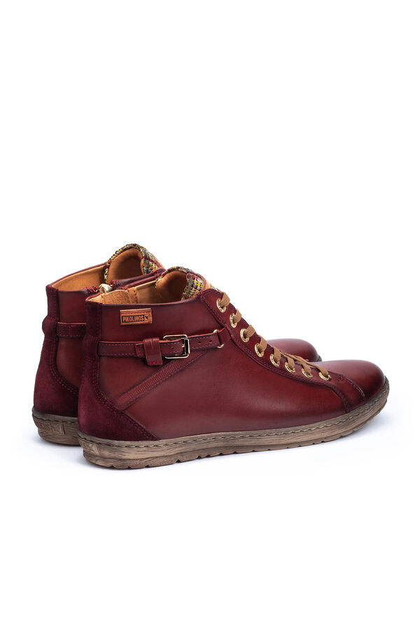 Cortefiel Women's leather shoes in a casual style Maroon
