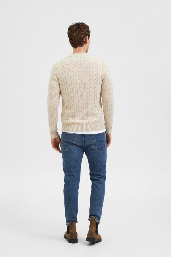 Selected Camisola estruturada 100% algod&atilde;o org&acirc;nico  Amarelo