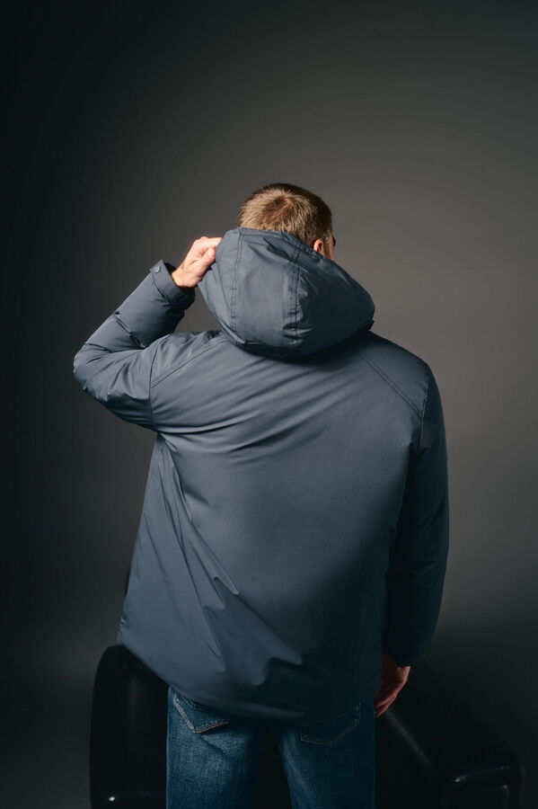 OOTO Parka acolchoada capuz Azul