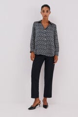 Cortefiel Zippered pants Black