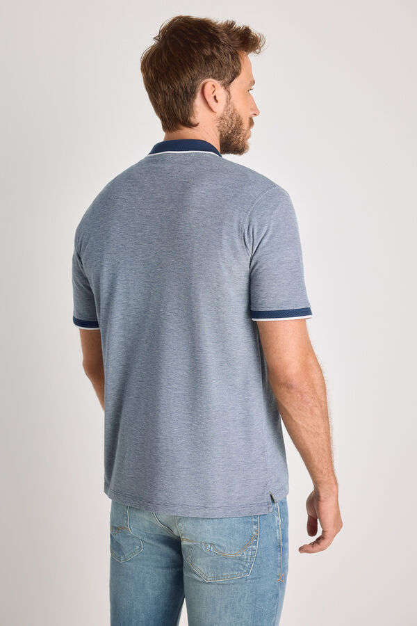 Jack & Jones Polo em piqu&eacute; regular fit Azul