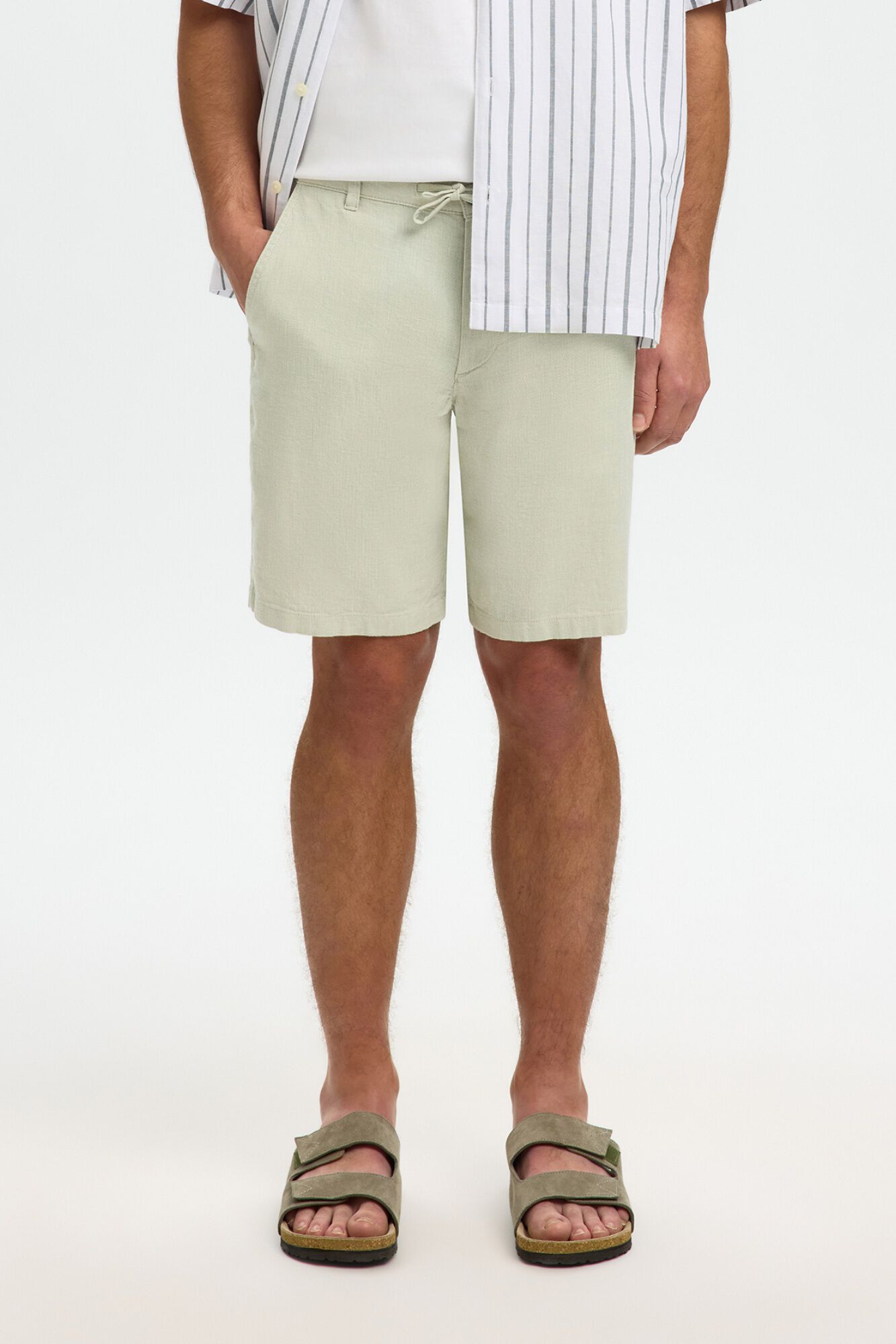 Selected Pantal&oacute;n corto de lino