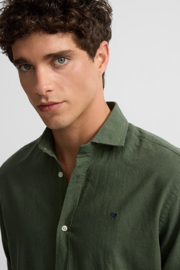 Silbon Camisa sport soft Verde