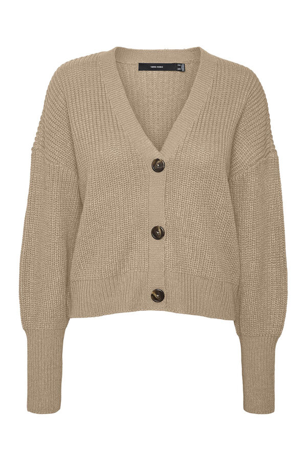 Vero Moda Casaco de malha manga comprida Castanho