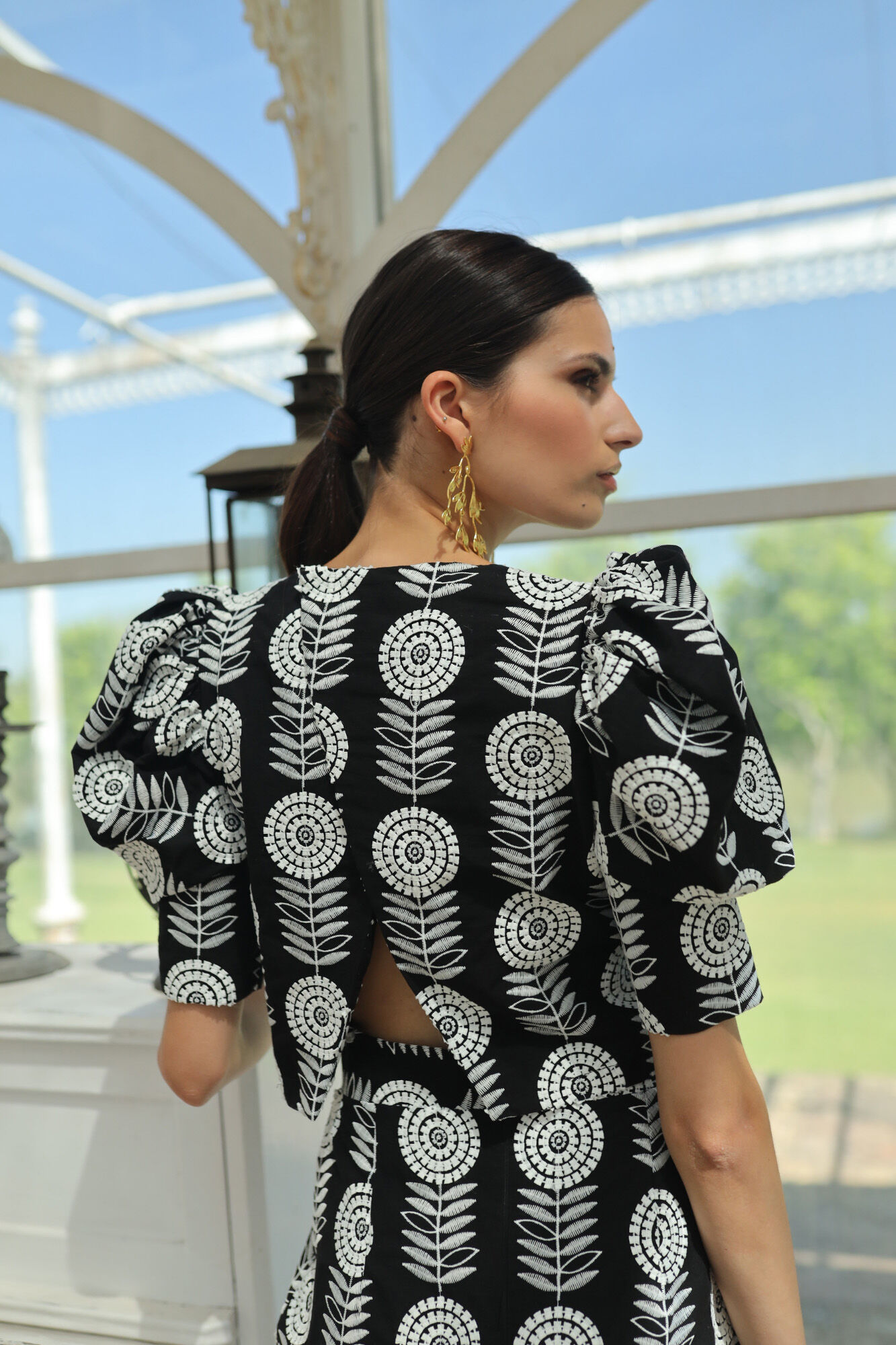 Panambi Top manga curta com volume